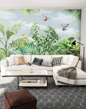 Tropical Leaves and Trees Self adhesive wallpaper