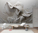 3d Effect Woman Sculpture Art Wall Mural Wallpaper - Luzen&Co