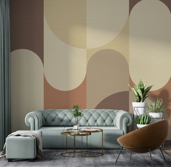 Soft Geometric Patterns Modern Wallpaper