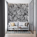 Artistic Floral Pattern Removable Wallpaper