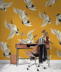 Birds Figured Wall Mural Peel and Stick Wallpaper - Australia Luzen&Co