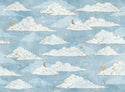 Sky With Moon Kids Wallpaper , Wall sticker, Wall poster, Wall Decal - Luzen&co