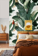 Green Banana Leaves Self adhesive wallpaper