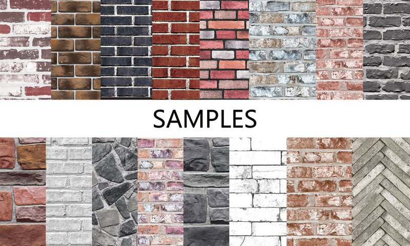 Brick wallpaper sample Luzen&Co