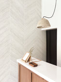 Marble herringbone self adhesive wallpaper , interior film Luzen and co
