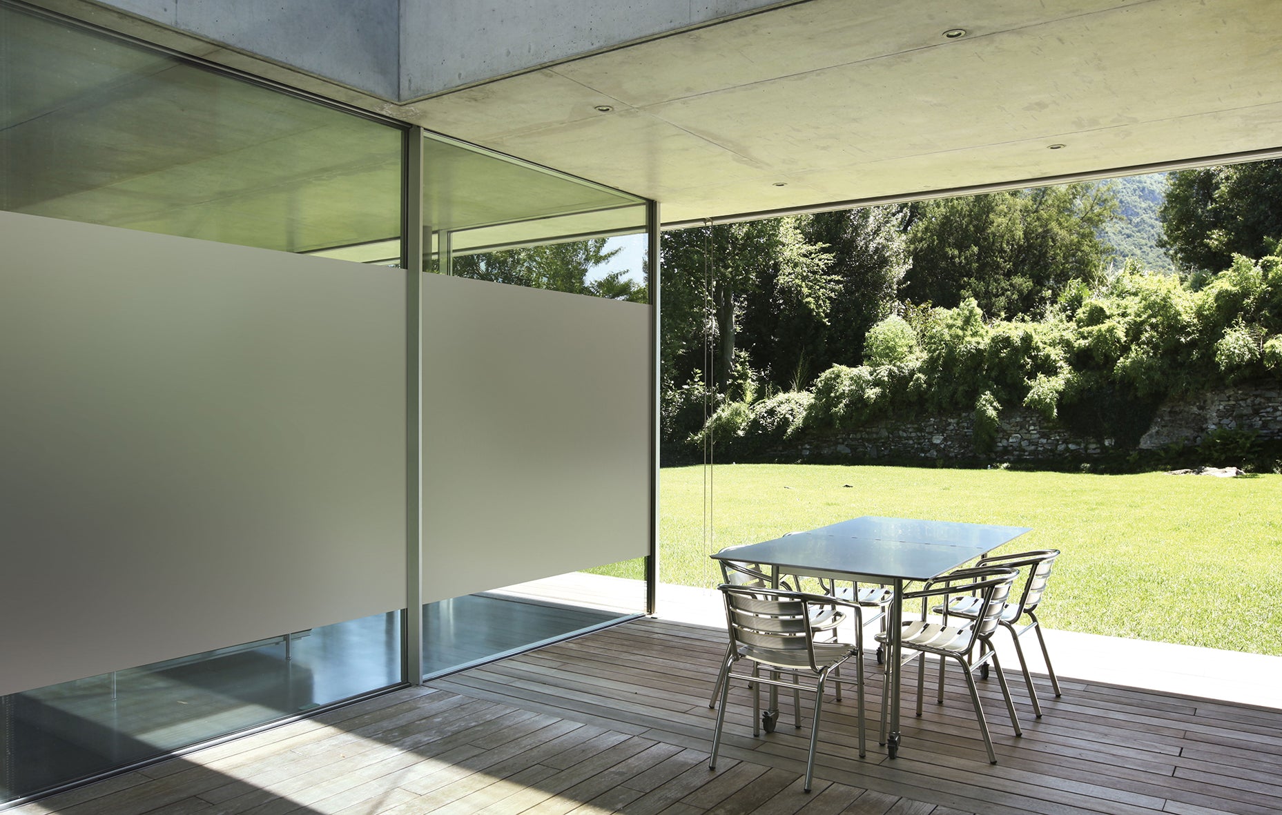 Exterior Frosted Embossed Privacy Window Film Luzen&Co