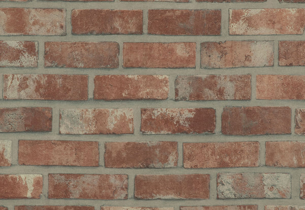 Premium Red brick Self Adhesive Wallpaper Interior Film _W 123 cm 