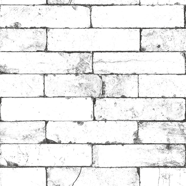 luzenandco 3d effect white brick wallpaper