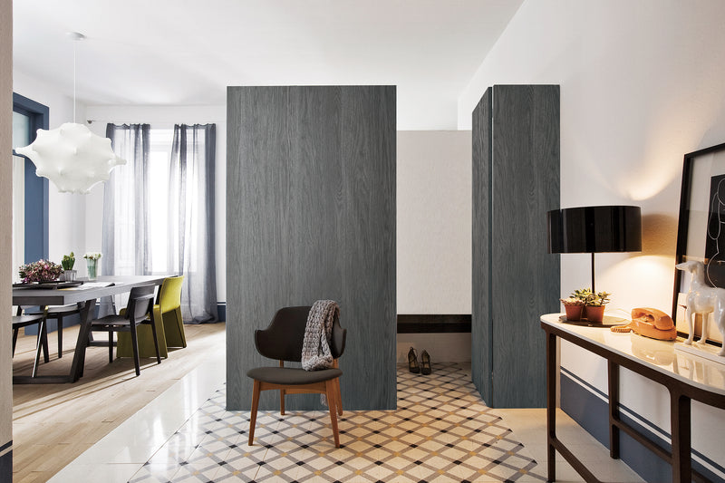 Premium Real Panel Black Wood Self Adhesive Wallpaper Interior Film ...