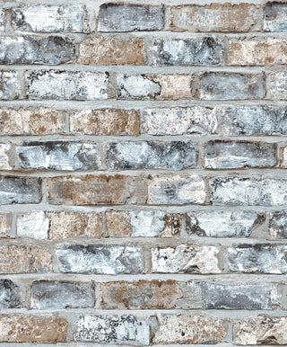 Premium 3D effect Blue Rustic Brick Wallpaper Type I - Luzen&Co