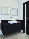 Black Woodgrain Self Adhesive Wallpaper Interior Sheet - Luzen&Co