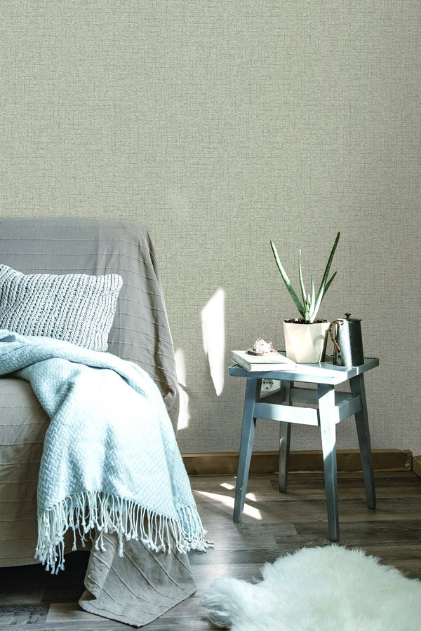 Fabric Effect Brown Self Adhesive Wallpaper Interior Sheet - Luzen&Co