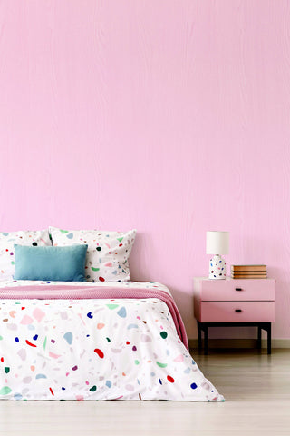 Pink Woodgrain Self Adhesive Wallpaper Interior Sheet - Luzen&Co