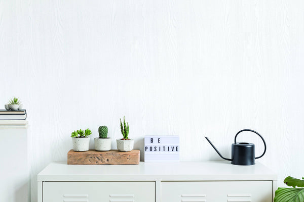 White Woodgrain Self Adhesive Wallpaper Interior Sheet - Luzen&Co