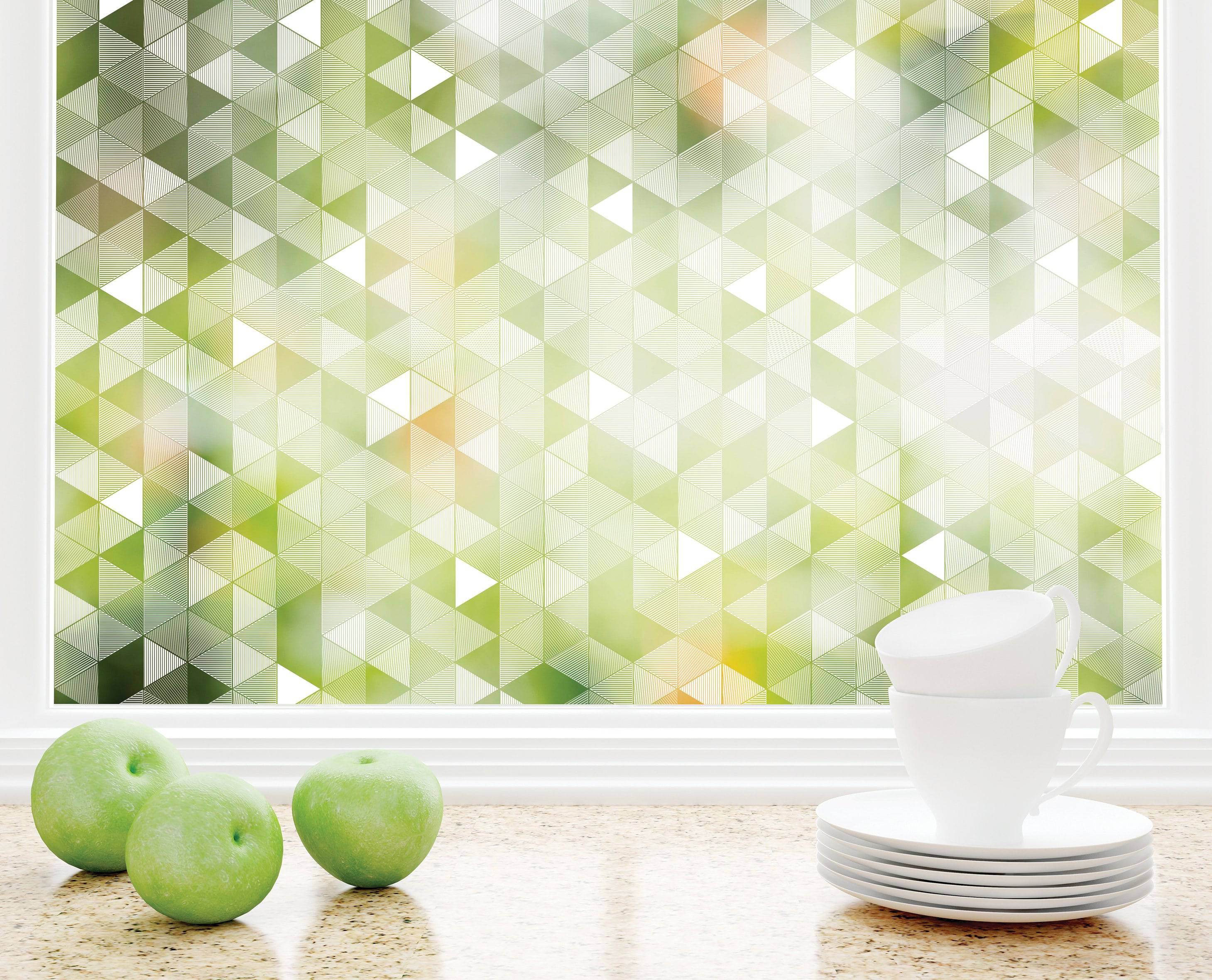 Triangle Decorative Static Cling Window Film