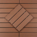 Brown Groove Stripy Composite Decking Tile - Luzen&Co